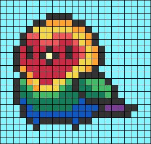 Alpha pattern #146218 | BraceletBook Bird Perler Bead Patterns, Bug Pixel Art Grid, Parrot Pixel Art, Bird Alpha Pattern, Parrot Cross Stitch Pattern, Hummingbird Alpha Pattern, Pixel Art Pokemon, 8 Bit Art, Kandi Patterns