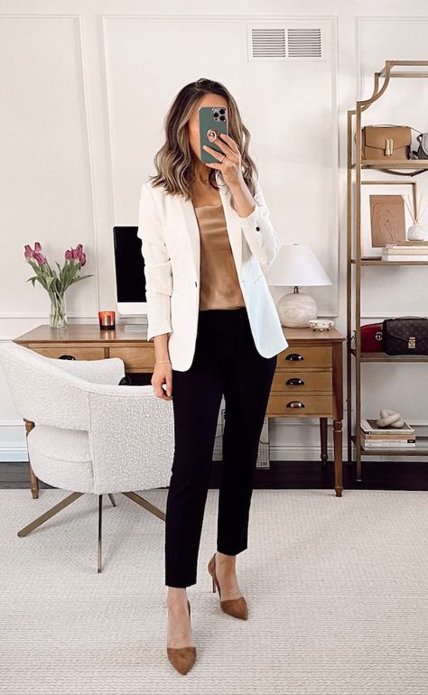 Five Office Outfit Ideas with Black Ankle Pants Summer Office Outfits Women 30s, Black Shirt Business Casual Outfit, Black Pixie Pants Outfit Work, Simple Classic Work Outfits, Black Pants Outfit For Work Spring, Womens Black Pants Outfits, Black Work Pants Outfit Winter, Black Pants Black Shirt Outfit, Black Ponte Pants Outfit