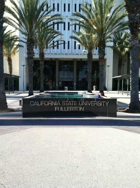 California State University Fullerton - Fullerton, CA Cal State Fullerton Aesthetic, Csu Fullerton, California State University Fullerton, Cal State Fullerton, Fullerton California, Ca History, California State University, Cal State, Graduation Picture