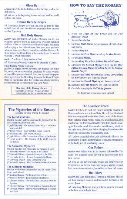 How to Say the Rosary leaflet (15 Mysteries) 15 Mysteries Of The Rosary, How To Say The Rosary, Rosary Mysteries, Rosary Prayers Catholic, Saying The Rosary, Rosary Prayers, Hail Holy Queen, Prayers Catholic, Lives Of The Saints