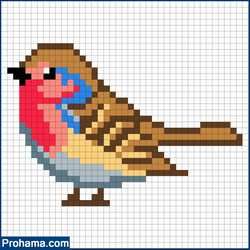 ProHama | Simple Pixel Art Realistic Pixel Art, Bird Pixel Art, Simple Pixel Art, 32x32 Pixel Art Grid, 32x32 Pixel Art, Art Pixel, Easy Pixel Art, Pixel Art Grid, Pixel Art Pattern