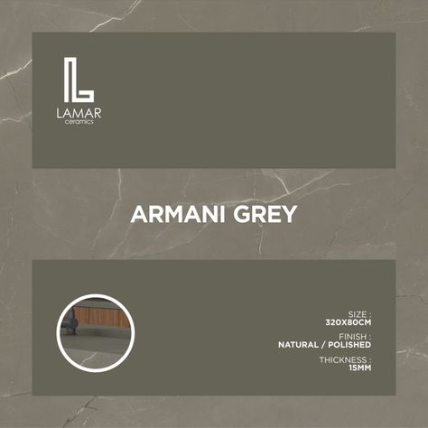 Radiate composure with the serene look of Armani Grey. The streaks of white on each slab serve to accentuate the silvery hue, giving a poised look to any space.
.
Size: 320x80CM
Finish: Natural / Polished
Thickness: 15 MM
.
#lamarceramics #procelain #porcelainslab #polished #porcelaincountertops #porcelainpanel #largeformatporcelain #porcelainfabricators #porcelaininstaller #export #ceramic #porcelaintable #marble #modernoworks #homebuilding
#homedesign #turkeydecor Armani Grey Tiles, Grey Tiles Living Room, Tiles Living Room, Porcelain Countertops, Porcelain Slab, Turkey Decor, Armani Grey, Grey Tiles, Building A House