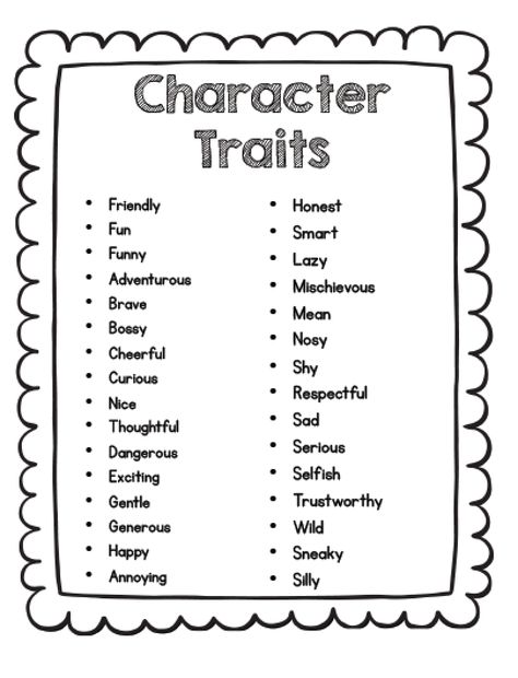 http://snippetsbysarah.blogspot.com/2014/10/teaching-character-analysis-in-primary.html Character Traits 2nd Grade Activities, Character Traits Worksheet, Character Traits For Kids, Character Trait Lessons, Character Traits List, Teaching Character Traits, Character Trait Worksheets, Elementary Worksheets, Teaching Character