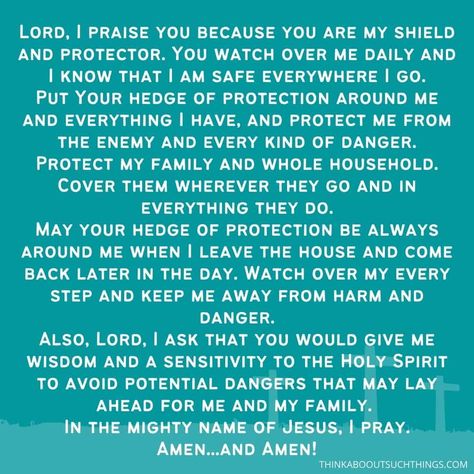 Hedge Of Protection Scripture, Morning Declarations, Blessing Prayers, Family Prayers, Hedge Of Protection, Protection Prayer, Manifestation Prayer, Family Prayer, Prayer For My Children