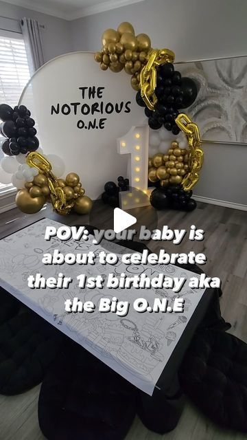 Creative Crayons Workshop ® on Instagram: "I mean, what’s not to love about this party set up?! Find the coloring tablecloth on our site and we can personalize it for your baby too! #notoriousbig #firstbirthdayideas #coloringtablecloth #kidseventplanner 📸 @thepowelljourney" The Notorious One Birthday Party, Notorious Big One Birthday, Notorious One Birthday Party, Notorious One Birthday, Coloring Tablecloth, Notorious One, First Bday, Birthday Pic, 1st Birthday Photoshoot