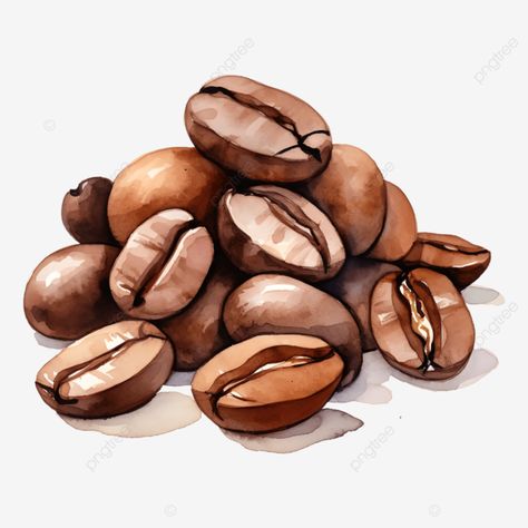 coffee beans watercolor coffee beans coffee beans watercolor coffee png Pie Art, Impressionistic Art, House Warming Invitations, Coffee Illustration, Coffee Png, Chocolate Brands, Large Format Printing, Impressionist Art, Creativity And Innovation