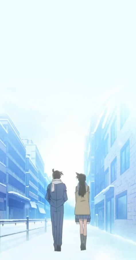 Ran And Shinichi Wallpaper, Detective Conan Ran And Shinichi, Shinichi Kudo Wallpapers Aesthetic, Detective Conan Wallpapers Aesthetic, Detective Conan Aesthetic, Wallpaper Conan, Conan Wallpaper, Detective Conan Ran, Heiji Hattori