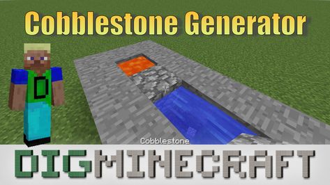 Learn how to build a Cobblestone Generator in #Minecraft with these very easy steps in this youtube video Easy Step, Easy Steps, Youtube Video, How To Build, Youtube Videos, Minecraft, Don't Forget, Building, Stone