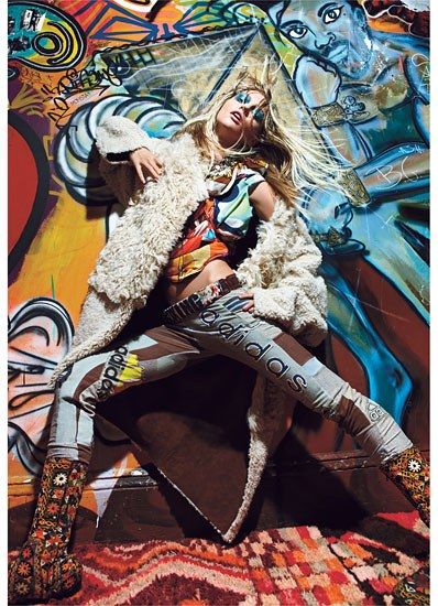 Vogue Photography, Freja Beha, Sasha Pivovarova, Freja Beha Erichsen, Mario Sorrenti, Graffiti Artwork, High Fashion Photography, Fringe Fashion, W Magazine