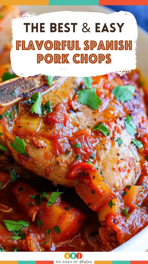 Looking for a delicious twist on pork chops? These Spanish Pork Chops are simmered in a rich tomato sauce with zesty olives and a hint of sweetness from brown sugar and pickle juice. Perfect for a cozy family dinner that's anything but ordinary! Mexican Pork Chops Recipes, Mexican Style Pork Chops, Italian Pork Chop Recipes, Mexican Pork Chop Recipes, Pork Chops In Tomato Sauce, Puerto Rican Pork Chops, Spanish Pork Chops, Mexican Pork Chops, Italian Pork Chops