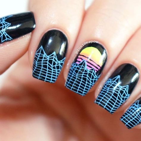 Maniology▪️Nail Stamping on Instagram: “🎮 Weekends aren't complete without burning your retinas until the wee hours of the night. Make those button combos look even better with…” S Nails Designs, 80s Nail Art, Game Nails, Cartoon Nail Designs, Nail Artwork, Cartoon Nails, S Nails, Retro Nails, Hippie Nails