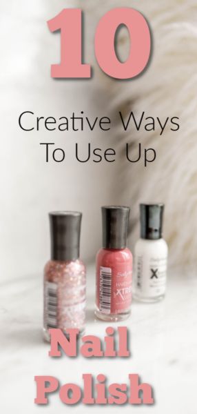 Uses For Old Nail Polish, What To Do With Old Nail Polish, Old Nail Polish Uses, Nail Polish Rings, Making Nails, Polish Soup, Empty Nail Polish Bottles, Long Wear Nail Polish, Glossy Nails