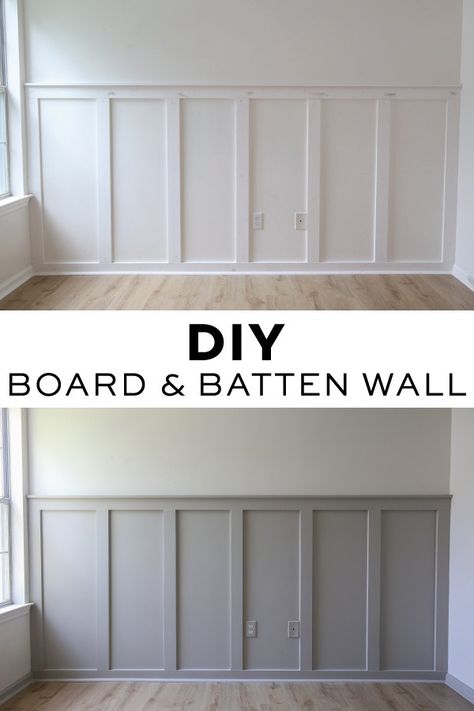 Diy Board And Batten Wall, Diy Board And Batten, Batten Wall, Board And Batten Wall, Board And Batten, Design Del Prodotto, Wainscoting, Diy Home Improvement, Home Decor Tips