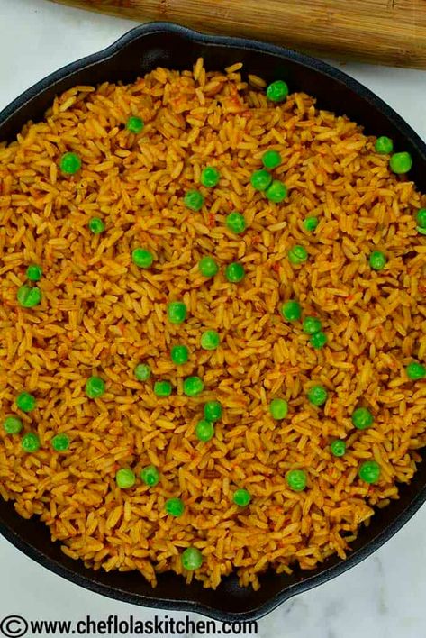 Jollof Rice - Oven baked - Chef Lola's Kitchen Weekly Meal Ideas, Jollof Rice, One Pot Meal, Gluten Free Chicken, Mixed Vegetables, Foods To Try, Curry Powder, Rice Recipe, Rice Dishes