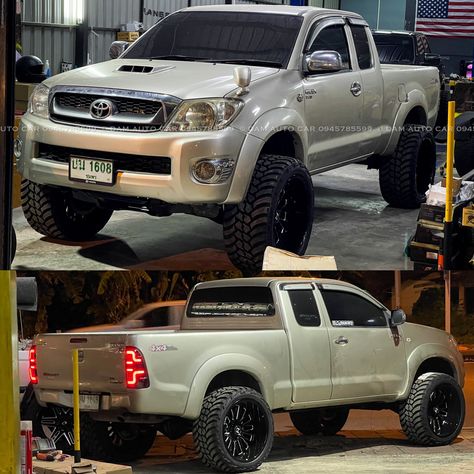 Hilux Vigo Modified, Toyota Hilux Single Cab Modified, Toyota Sw4, Hilux Vigo, Toyota Fortuner, Toyota Trucks, Nissan Titan, Toyota Hilux, Big Trucks