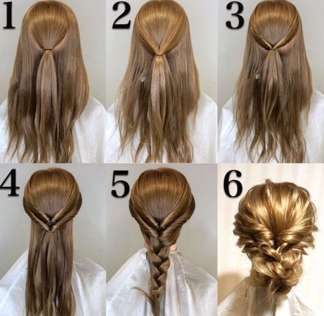 Elegant Hairdo, Side Braid With Bun, Hair Style Vedio, Easy Updo, Peinados Recogidos, Easy Updos, Beautiful Braids, Princess Hairstyles, Bride Nails