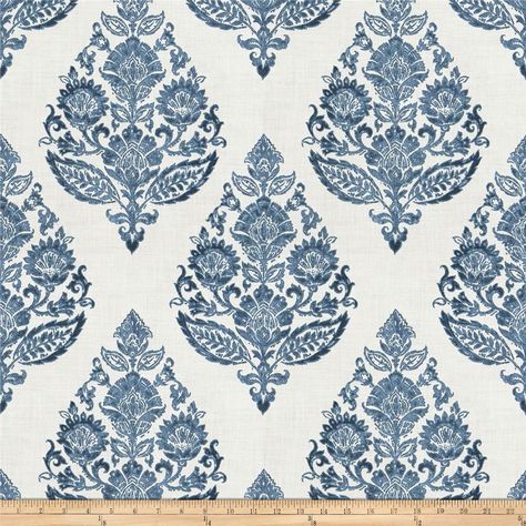 Ethnic Print Pattern, Covington Fabric, Blue Floral Fabric, Navy Blue Pillows, Greenhouse Fabrics, Indigo Floral, Room Refresh, Beige And Blue, Blue Pillow