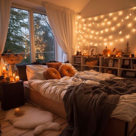 dorm wall decor cozy cubicle home decor home design home decor ideas home aesthetic home decor aesthetic home nails #homedecor #homedecoration #homedecorating #homedecore #homedecorations #homedecorideas #homedecorlovers #homedecorblogger #homedecors Autumn Room, Fall Bedroom Decor, Cozy Fall Bedroom, Cosy Room, Fall Bedroom, Redecorate Bedroom, Cozy Room Decor, Dream Room Inspiration, Room Makeover Bedroom