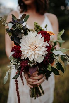 Cafe Au Lait Dahlia with burgundy dahlias in a Colorado Fall Wedding Bouquet.  Cafe Au Lait Dahlia with burgundy dahlias in a Colorado Fall Wedding Bouquet. Colorado Fall Wedding, Dahlia Wedding Bouquets, Vintage Bridal Bouquet, Fall Wedding Bouquet, Burgundy Dahlia, Dahlias Wedding, Dahlia Bouquet, Burgundy Bouquet, Sunflower Wedding Bouquet