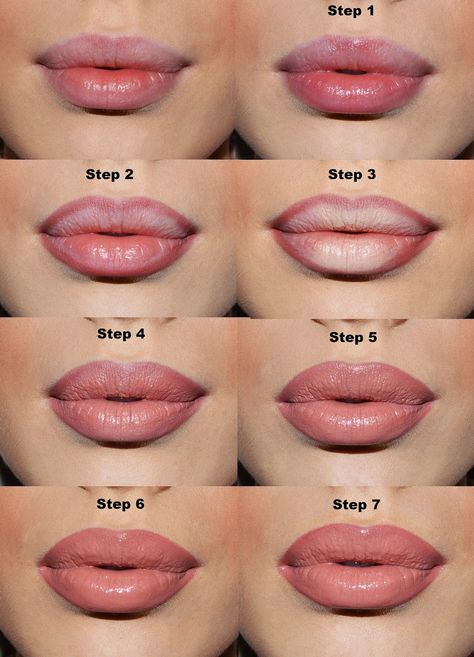 LAURA BADURA    FASHION & BEAUTY: How To Make Your Lips Look Fuller & Bigger Permanente Make-up, Lip Tutorial, Makeup Tip, Makeup For, Smink Inspiration, Beauty Make-up, Makijaż Smokey Eye, How To Apply Lipstick, Makeup Hacks