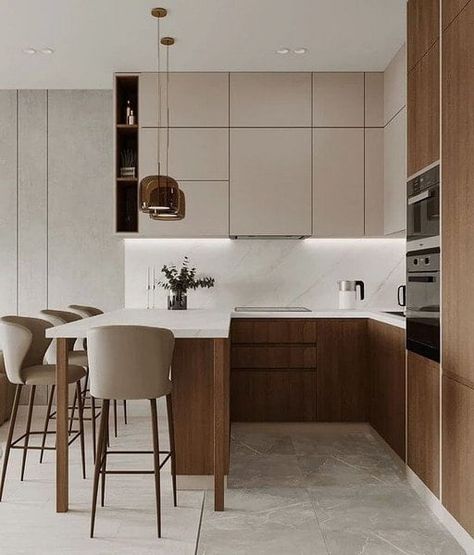 Top Kitchen Designs, Popular Kitchen Designs, Modern Kitchen Interiors, Kitchen Design Trends, 아파트 인테리어, Modern Kitchen Cabinets, House Design Kitchen, Kitchen Room Design, Kitchen Inspiration Design