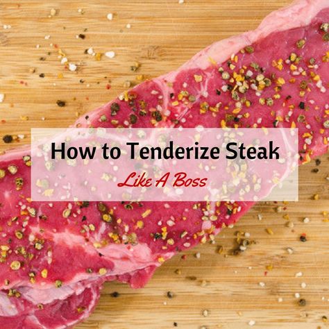 Best Steak Tenderizer Recipe, Tenderizer For Steak, How To Make A Tender Steak, Angus Sirloin Steak Recipes, Tender Sirloin Steak Recipes, Tenderize Sirloin Steak, Tenderized Steak Recipes, How To Tenderize Steak, Tenderizing Steak Marinade