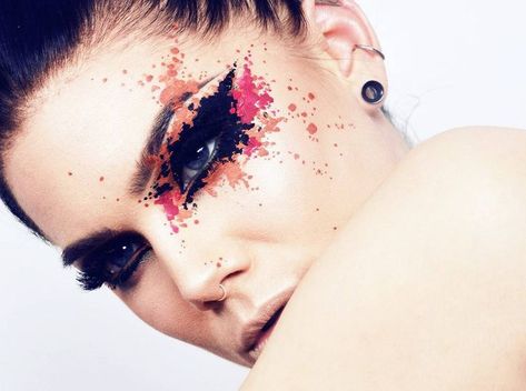 . Makeup Crazy, Editorial Make-up, Catwalk Makeup, Fantasy Make-up, Artist Makeup, Avant Garde Makeup, Linda Hallberg, Black Makeup, Stage Makeup