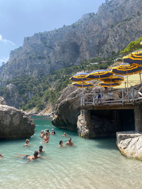 Marina Piccola Capri, Summer Abroad, Family Trip, Crystal Clear Water, Italy Travel, Clear Water, Crystal Clear, Family Travel, Capri