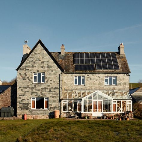 Inspiration of the Week: a Cornish farmhouse, rooted in resplendence Cornish Farmhouse, Riverside Village, Valley Green, Scene Writing, North Cornwall, South West Coast Path, Countryside House, Storm Clouds, Close To Home