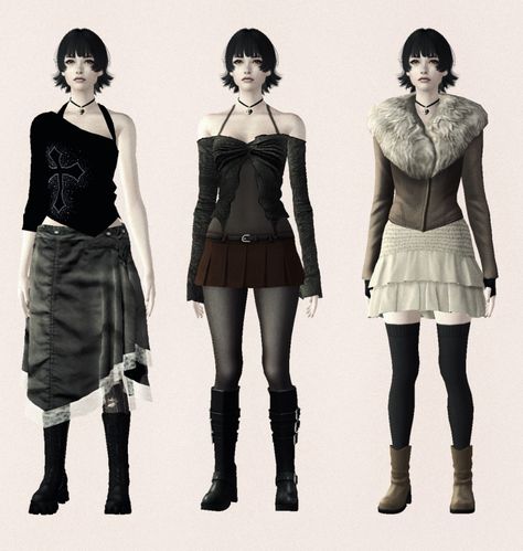 Ps2 Horror, Horror Game Protagonist, Video Game Outfits, Dress Tights, Game Protagonist, Hair Dress, Sims 4 Expansions, Fatal Frame, Sims 4 Characters