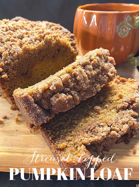 Pumpkin Bread Mini Loafs, 1 Loaf Pumpkin Bread, Pumpkin Bread With Oil, Yummy Loaf Recipes, Pumpkin Loaf With Streusel, Pumpkin Oatmeal Loaf, Iced Pumpkin Loaf, Pumpkin Crumble Bread, Autumn Loaf Cake