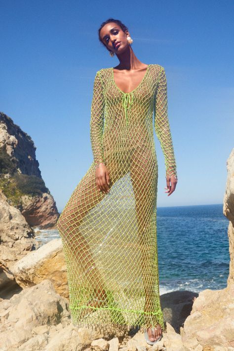 MytheresaExclusive Mytheresa Self Portrait Designer Beach Wear, Beachwear Collection, Bohemian Bags, Beachwear Fashion, Beautiful Wallpaper, Crochet Dress Pattern, Macrame Tutorial, Knitwear Dress, Beach Wear Dresses