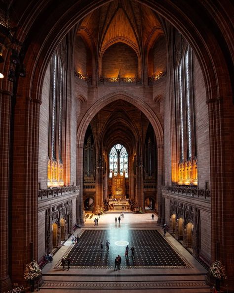 Georgiana Design, Liverpool Cathedral, Church Aesthetic, Beautiful Churches, Gothic Cathedrals, Cathedral Architecture, Liverpool City, Anglican Church, Liverpool England