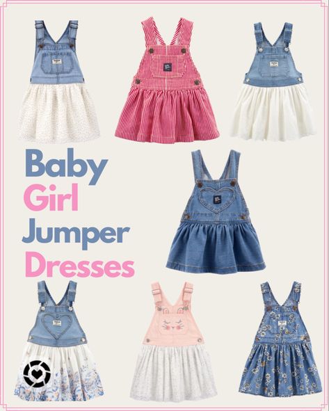 Check out the cutest jumper dresses for baby girl & toddler girl. #ad #babydresses #cutebabydresses Cute Jumpers, Baby Girl Toddler, Girls Jumpers, Girl Toddler, Toddler Girl Outfits, Jumper Dress, Baby Dress