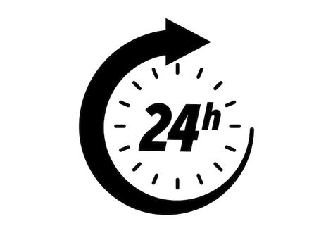 24 hours icon vector clock open time ser... | Premium Vector #Freepik #vector #24-7 #24 #24h #24-hours Clock Vector, Graphic Design Business Card, Arrow Sign, Arrow Signs, Iconic Photos, Design Business, Vector Photo, Soul Food, Social Media Design