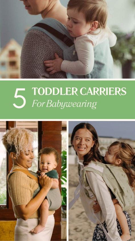 Check out 5 awesome baby carriers for toddlers! Moms and dads can use these comfy toddler carriers for fun adventures with their little ones. Find the best preschool or toddler baby carrier for your family today! Sick Toddler, Toddler Carrier, Best Baby Carrier, Car Seat And Stroller, Toddler Wearing, Fun Adventures, Baby Gadgets, Parenting Tools, Wrap Carrier