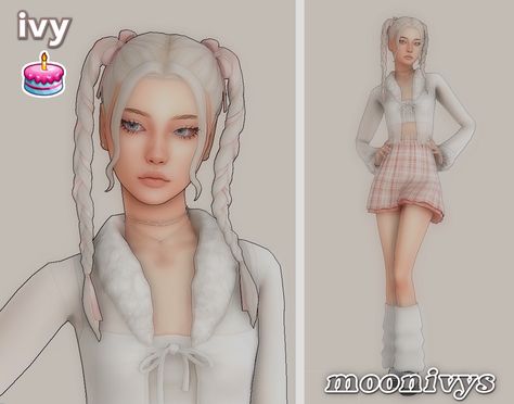 Sims 4 Outline Shader, Sims 4 Cc Coquette Hair, Sims 4 Barbie Cc, Downloadable Sims, Sims4 Lookbook, Pretty Sims, Sims 4 Content, Bratz Doll Outfits, Sims 4 Game Mods