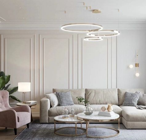 Off White Sofa Living Room Ideas, Neoclassical Interior Design, Budget Friendly Living Room, Trending Home Decor, Modern Apartment Living Room, Living Room Wall Designs, Cozy Living Room Design, Media Room Design, Elegant Living Room Decor