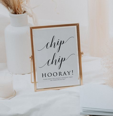 Wedding Chip Bar Sign, Chip Chip Hooray Sign, Cookie Thank You Sign, Chip Chip Hooray, Printable Chip Table Sign, Chip Sign,INSTANT DOWNLOAD https://etsy.me/35A0clA #black #wedding #white #chipchiphooray #chiptablesign #cookiecrumbles #chipsign #chipbarsign #cookiesign Wedding Snack Sign, Chip Chip Hooray Printable, Sip And Be Seated, Bride Wedding Ring, Chip Chip Hooray, Chip Bar, Ring Bearer Sign, Wedding Ceremony Sign, Find Your Seat Sign