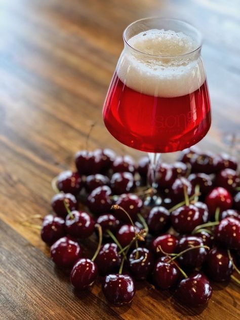 Robed in bright vermillion and with an aroma reminiscent of fresh cherry pie, our Kriek is a humble nod to Belgian Lambic brewers who craft these tart, fruity and complex beers. Ours was matured with a blend of two different Oregon-grown cherries that burst from the glass to provide a luscious, sweet and sour experience. Cherry Beer, Fresh Cherry Pie, Beer Photos, Fresh Cherry, Brown Ale, Bourbon Barrel, Cherry Pie, Pinot Noir, Favorite Drinks