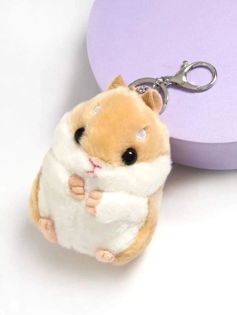 Keychain Kawaii, Cute Gift Ideas, Cute Hamster, Easy Diy Room Decor, Cute Squishies, Edgy Jewelry, Cute And Cuddly, Cute Hamsters, Charm Keychain