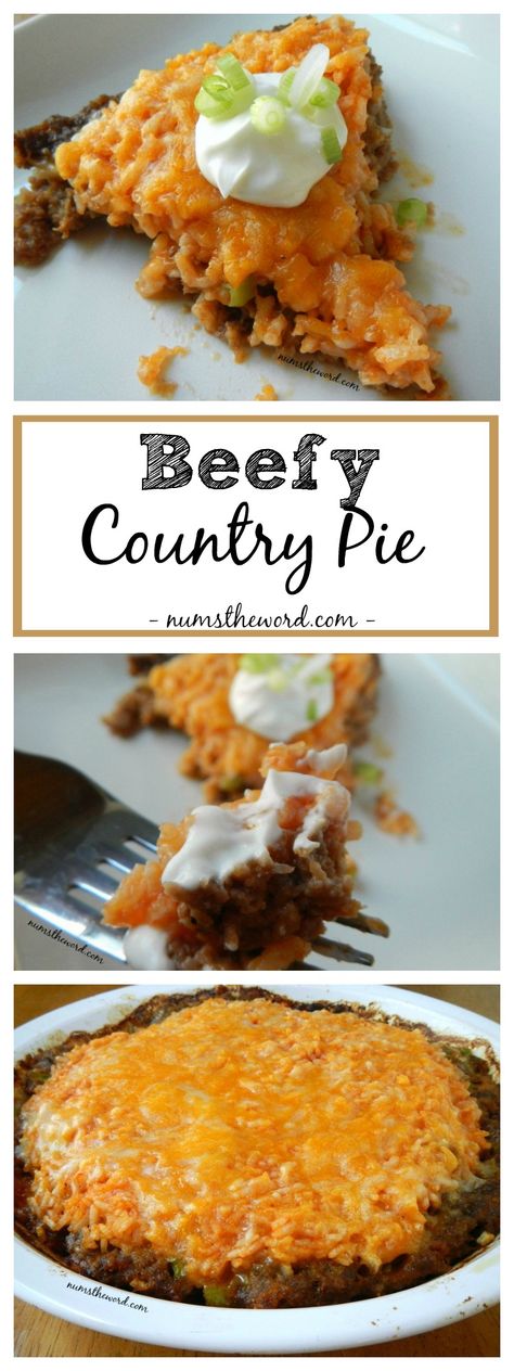 Beefy Country Pie is an old classic that not only tastes great but is a hit… Country Pie Recipes, Country Pie 12 Tomatoes, Country Pie, Italian Meatballs Recipe, Broth Recipes, Man Food, Beef Dinner, Beef Dishes, Ground Beef Recipes