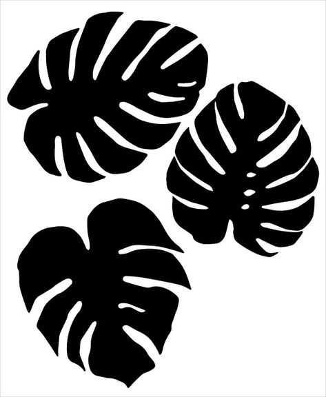 Leaf Template Printable, Fall Leaf Template, Stencils Printables Templates, Printable Leaves, Deco Jungle, Leaf Outline, Idee Cricut, Template Black, Leaf Stencil