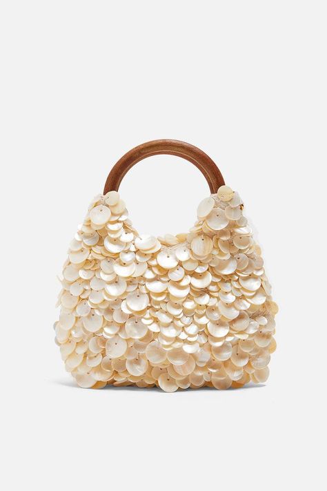 The Only 31 Zara Items NYC Girls Are Buying This Summer | Who What Wear UK Bride Wardrobe, Bridal Bags, Bags Inspiration, Beaded Shell, Zara Summer, Shell Bag, Nyc Girl, Paris Mode, Fashion Wishlist