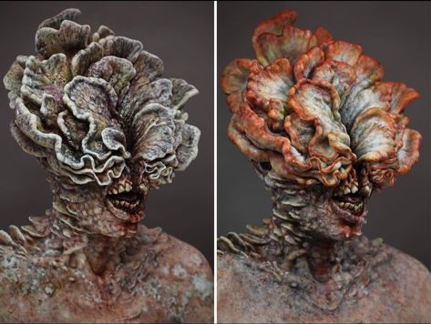 Chasqueadores The Last Of Us, The Last Of Us Makeup, The Last Of Us Zombies, Cordyceps Zombies, Texture Sculpture, Arte Zombie, Fungi Art, Growth And Decay, Design Tv