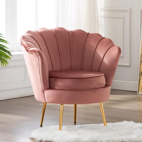 Velvet occasional chair