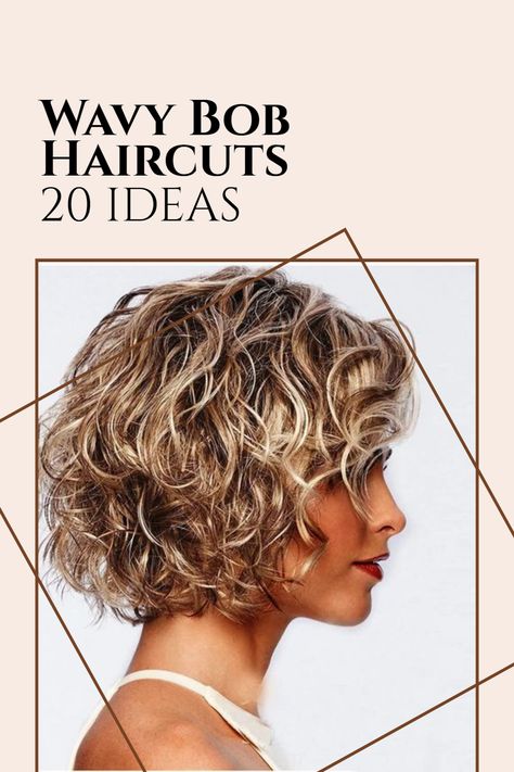 Pelo Bob Ondulado, Kręcony Bob, Wavy Bob Haircut, Short Curly Bob Hairstyles, Kort Bob, Short Wavy Haircuts, Wavy Bob Haircuts, Thick Wavy Hair, Wavy Bob Hairstyles