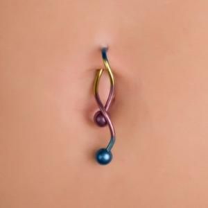 Spiral. Need! Hip Piercings, Titanium Belly Button Rings, Bellybutton Rings, Cute Belly Rings, Bellybutton Piercings, Belly Piercing Jewelry, Cool Piercings, Body Jewelry Piercing, Button Rings