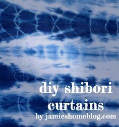 diy shibori tie dye curtains made with Rit Dye Tie Dye Curtains Diy, Indigo Bedroom, Diy Shibori, Tie Dye Curtains, Mode Batik, Dye Curtains, Shibori Diy, Diy Tie Dye Techniques, Diy Clothes Accessories