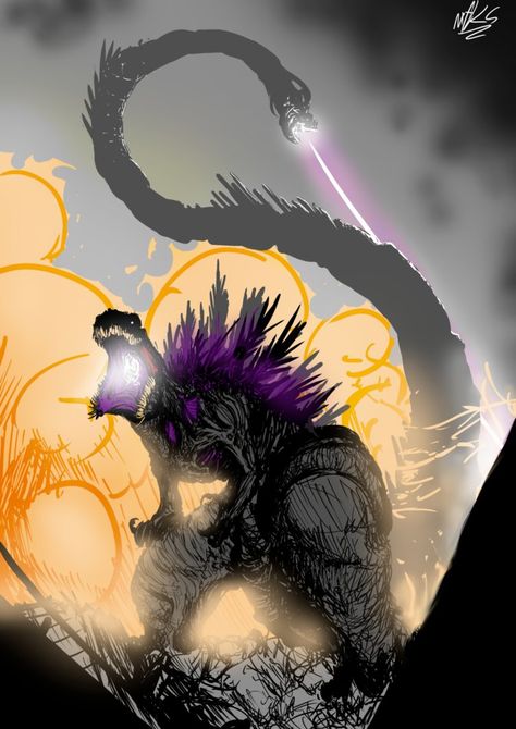 Godzilla Funny, King Kong Vs Godzilla, Kaiju Design, Godzilla Comics, Godzilla Wallpaper, All Godzilla Monsters, Godzilla Vs, Kaiju Art, Giant Monsters